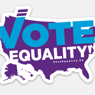 VoteEqualityUS map logo (4"x3") - $5 donor gift